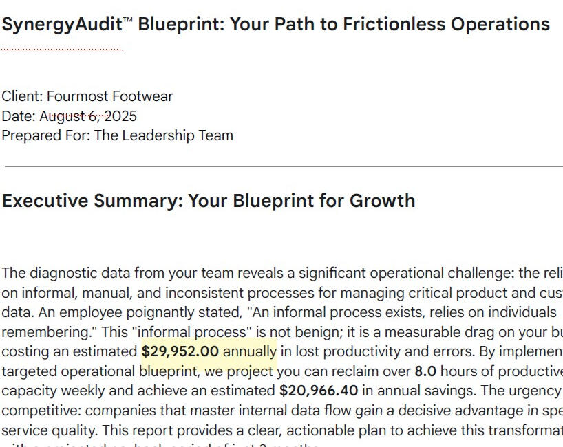 Deep Dive Blueprint Audit
